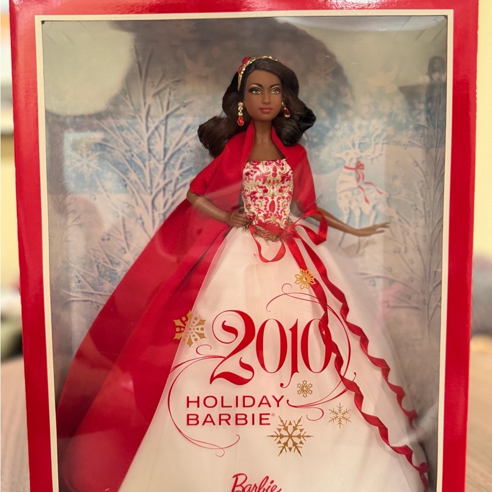 Barbie Holiday Doll 2010 - Red and White
